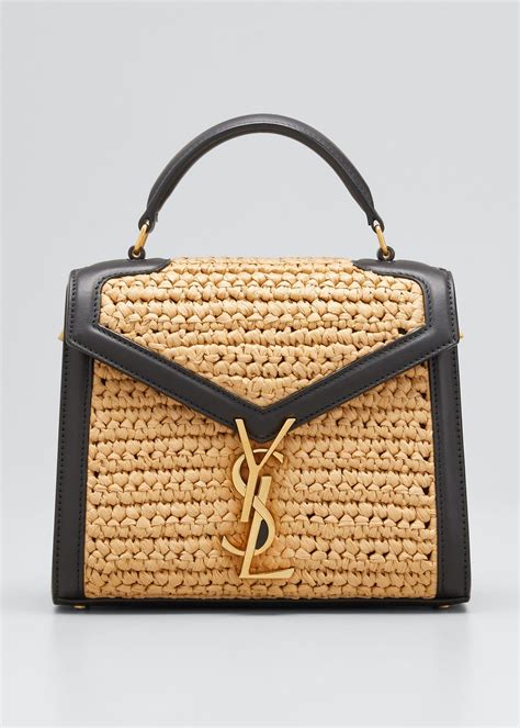 ysl raffia bags.